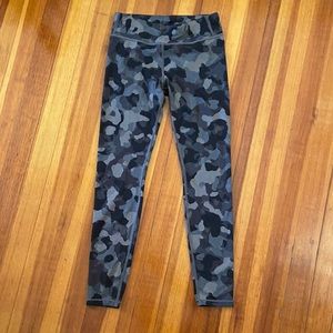 Athleta girl leggings, purple-gray camo